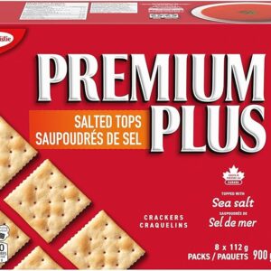 Premium Plus Salted Crackers, 900G, Baked in Canada