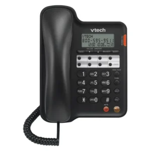 VTech DECT 6.0 Cordless Answering System with Caller ID/Call Waiting, CS6224-11 (Black)