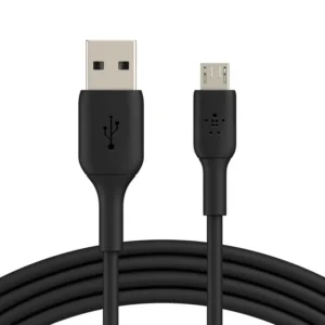 Belkin BoostCharge USB-A to Micro USB Cable - (3.3ft/1M) USB-IF Certified Micro USB Cable Black